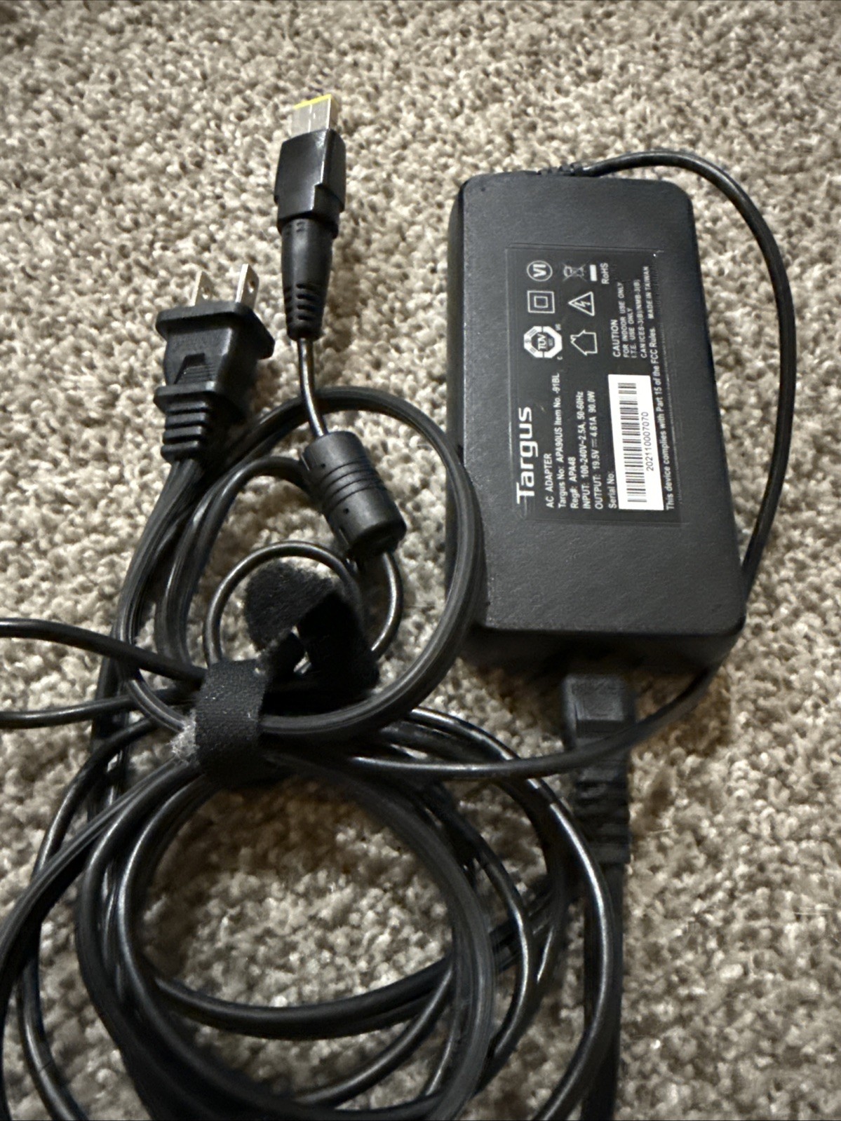 Targus APA90US APA48 90W Universal Laptop AC Power Adapter Charger