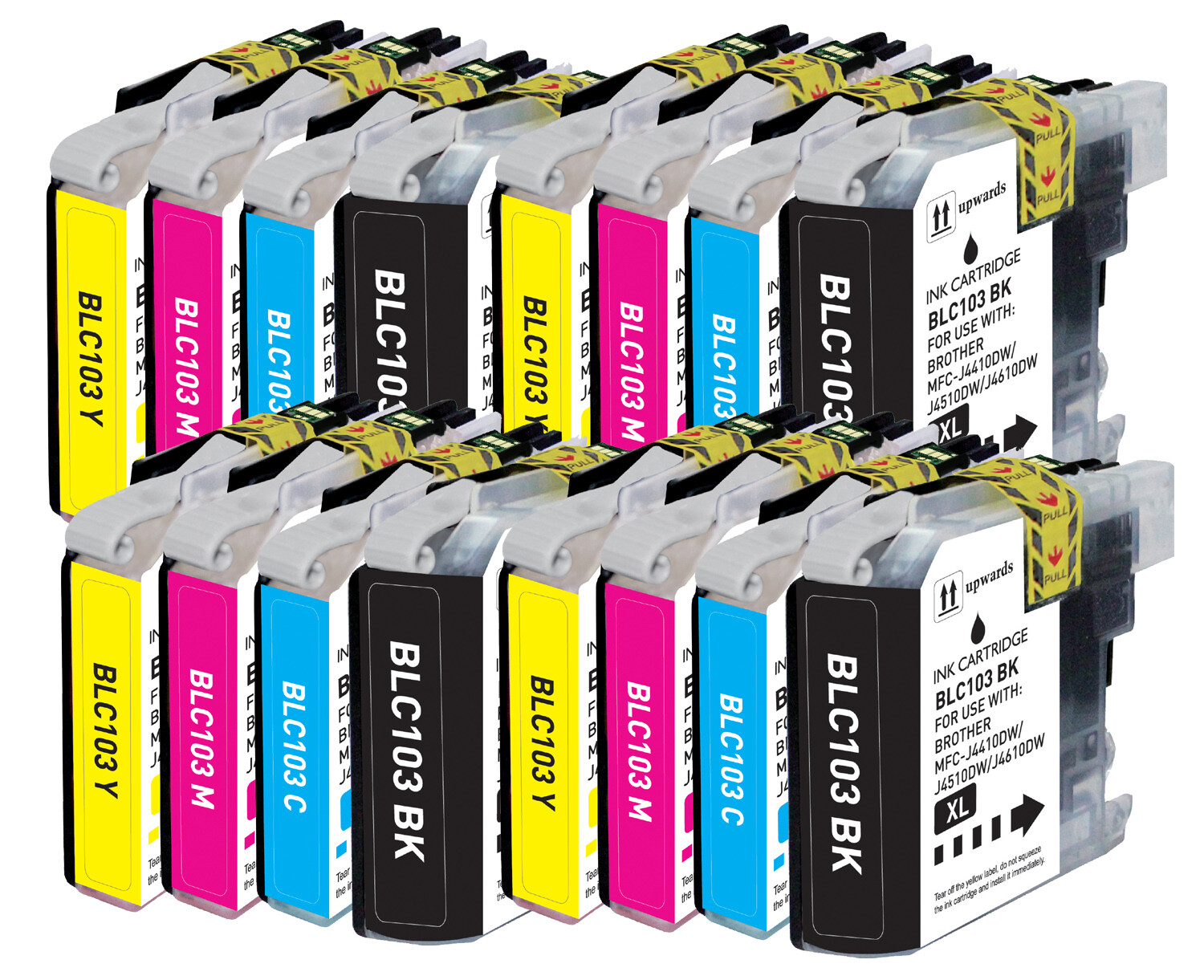 16P Printer Ink Compatible with Brother LC103XL MFC-J245 MFC-J875DW MFC-J6920DW