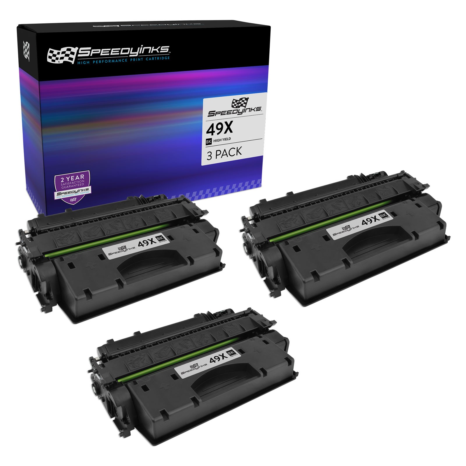 SPEEDYINKS Compatible Toner Cartridge Replacement HP 49X High Yield Black 3PK