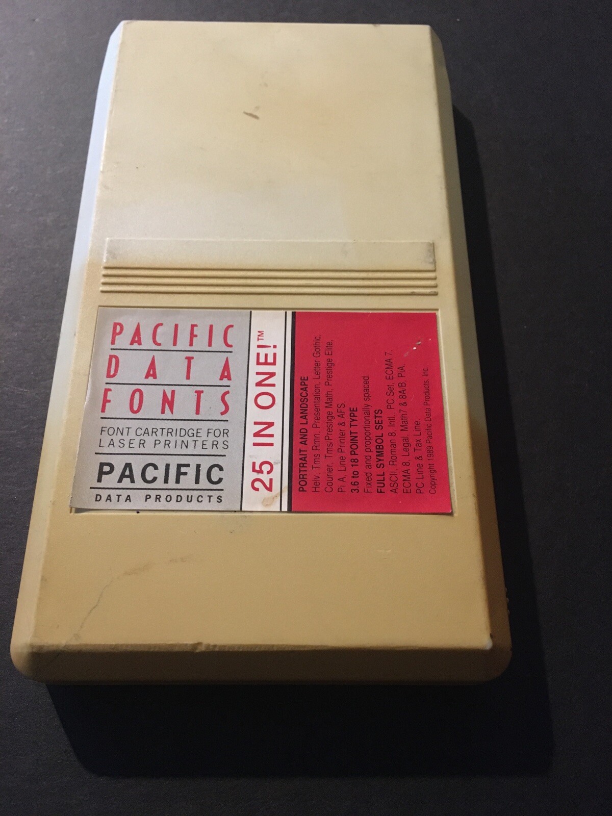 Pacific Data Products 25-IN-ONE Font Cartridge CF120 for HP LaserJet IID
