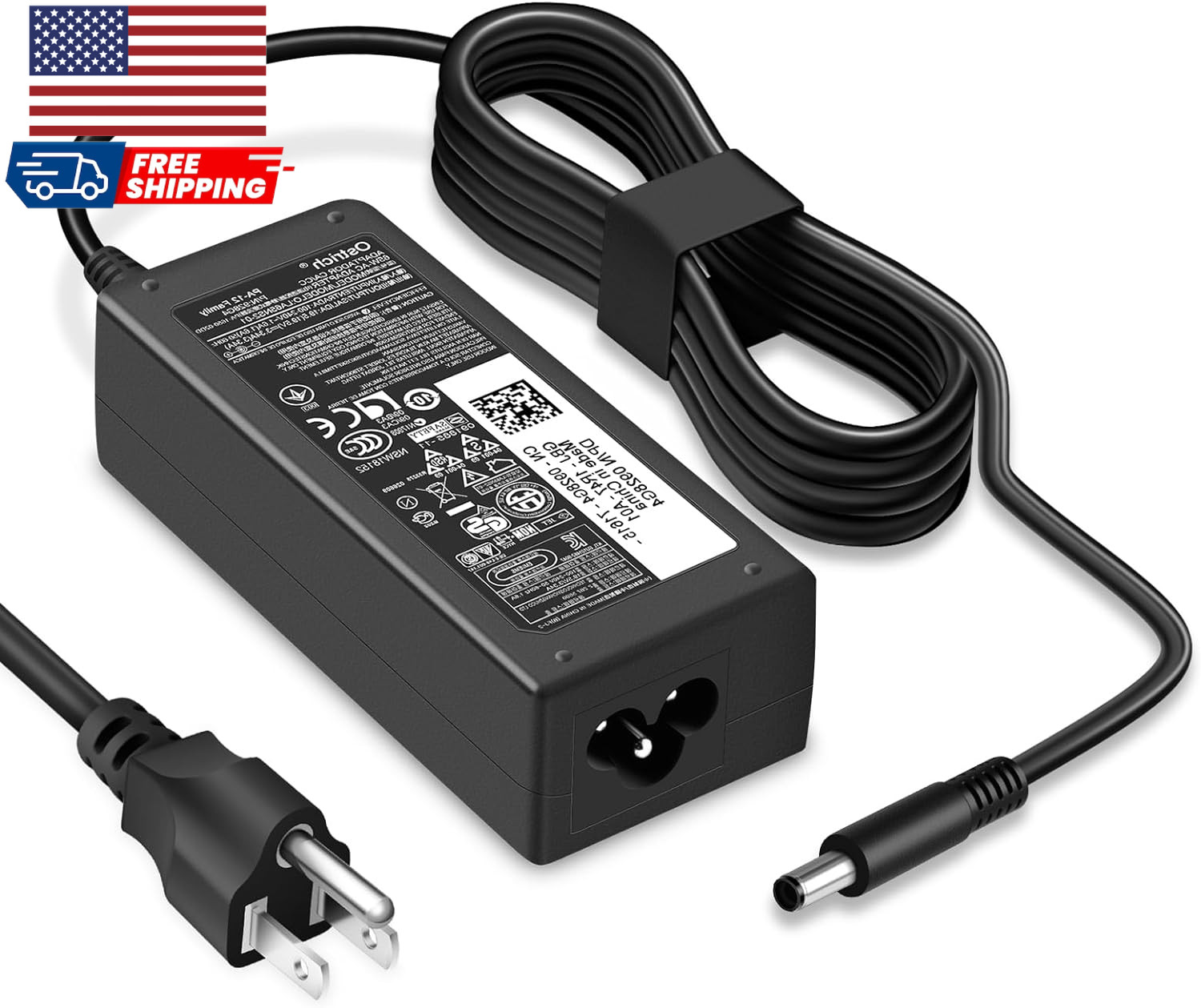 Charger for Dell Laptop Computer 65W 45W round Tip Power Adapter 