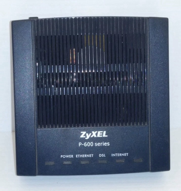 ZyXEL P-660RU-T1 v2 BLACK MODEM, P-600 SERIES, 9V AC, 1A, 8 WATT MAX 