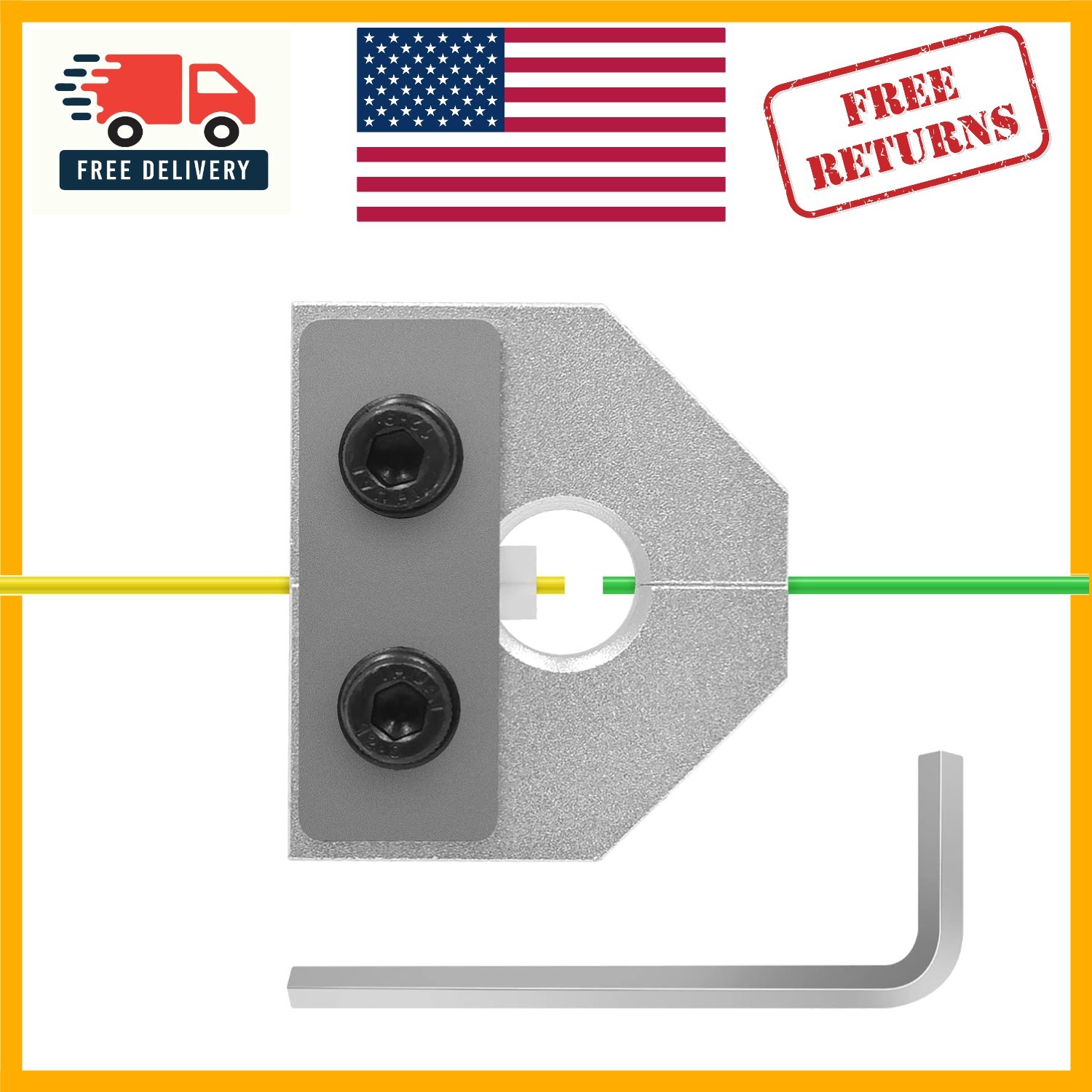 Aluminum Filament Connector for 1.75mm 3D Printing - Prevent Waste & Join Colors