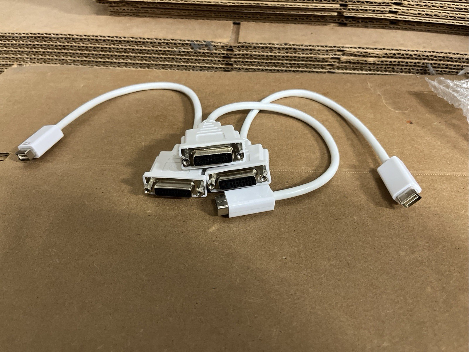 3-pack Of 6” Mini DisplayPort Male to DVI-I Female Video Adapter Cable