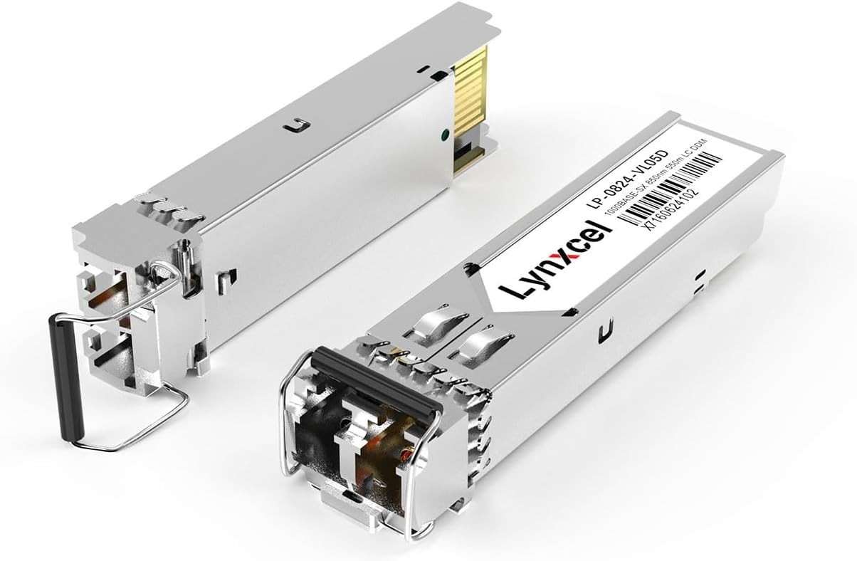 1.25G SFP LC Module, 1000Base-SX Multi-Mode Fiber Optic Transceiver, 2 Pack