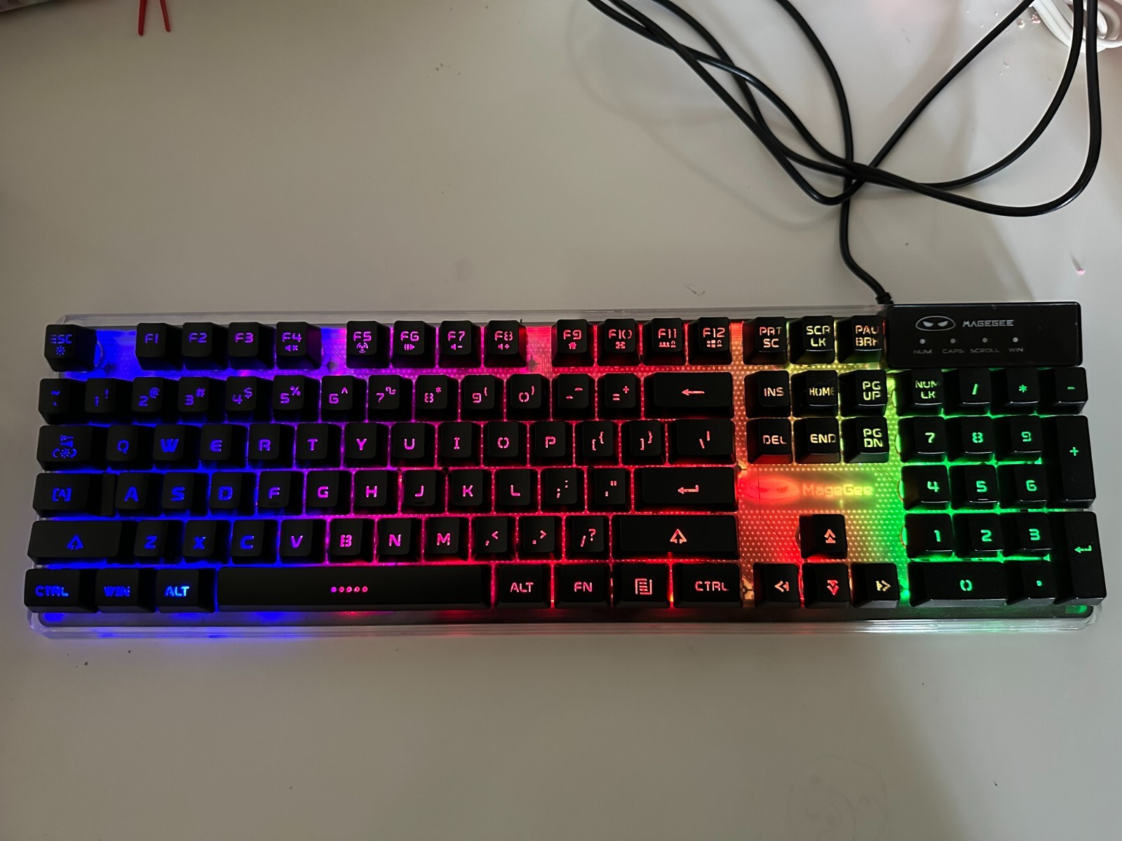 Magegee K1 Mechanical LED Backlit Gaming Keyboard USB Wired