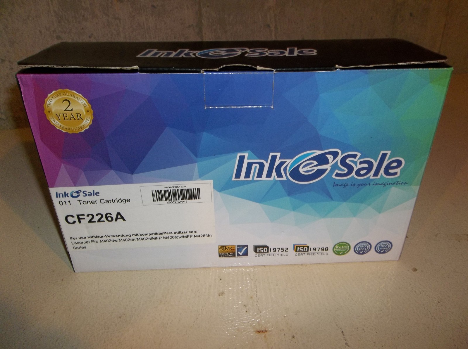 1P Black CF226A 26A Toner for HP Laserjet Pro M402dn M402dw M402dne M426fdw MFP