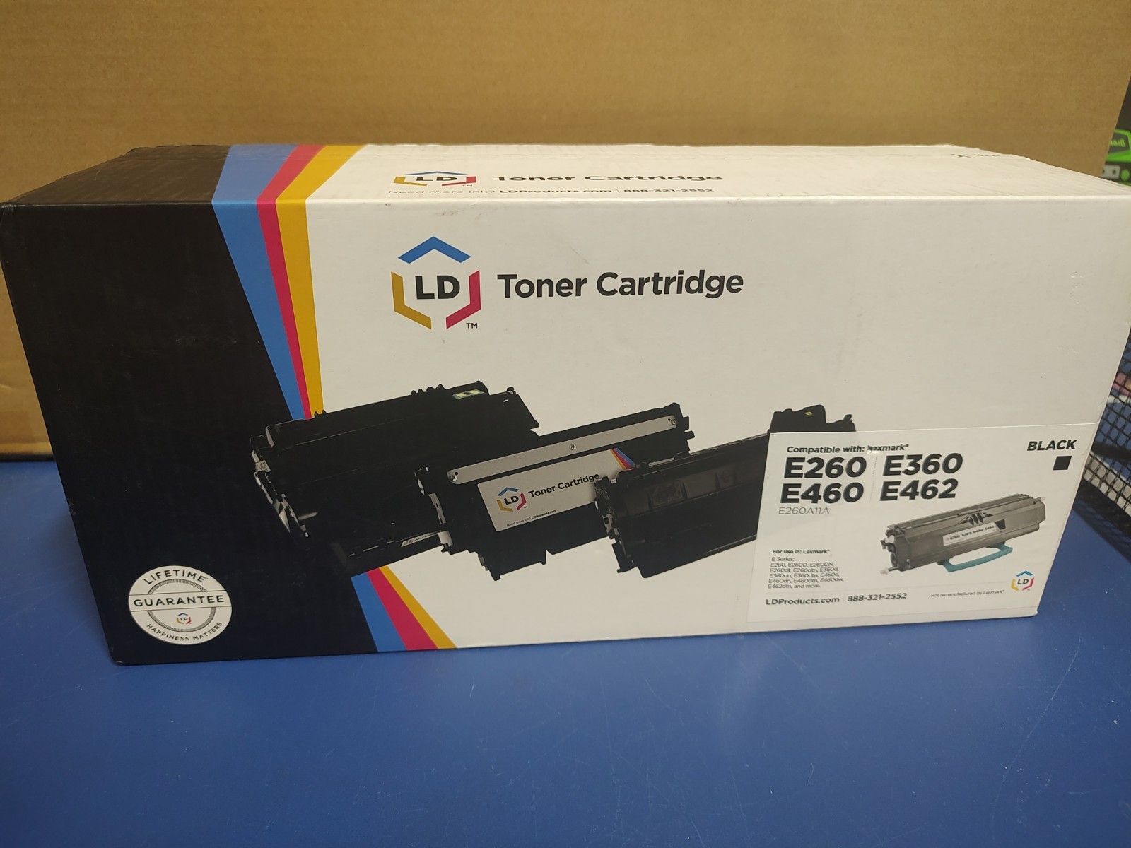 LD Toner Cartridge Ink Lexmark E260, E360, E460, E462, E260A11A, Black