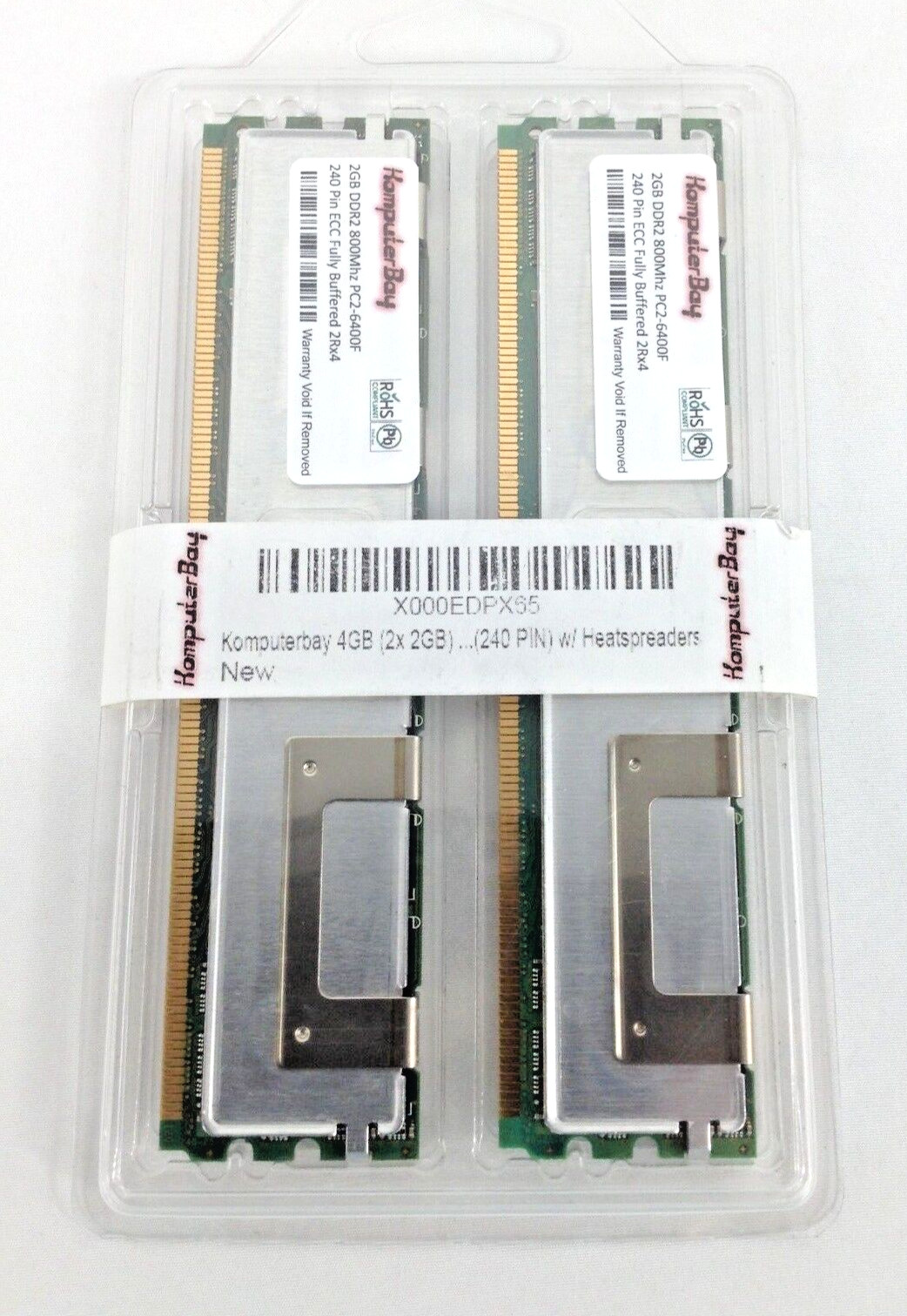 Komputer Bay 4GB (2X2GB) Memory (DDR2 800MHz PC2-6400F 240 Pin ECC FB 2Rx4 DIMM)