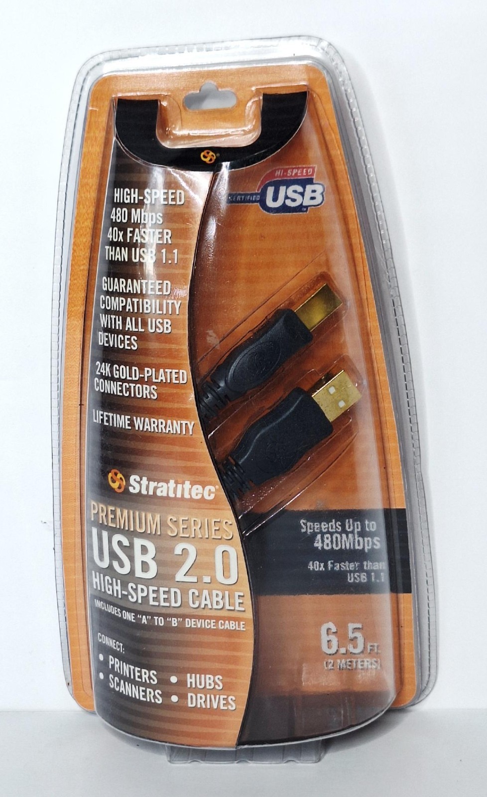 STRATITEC USB 2.0 Universal High speed cable USB cable For Printer Scanner NIP 2