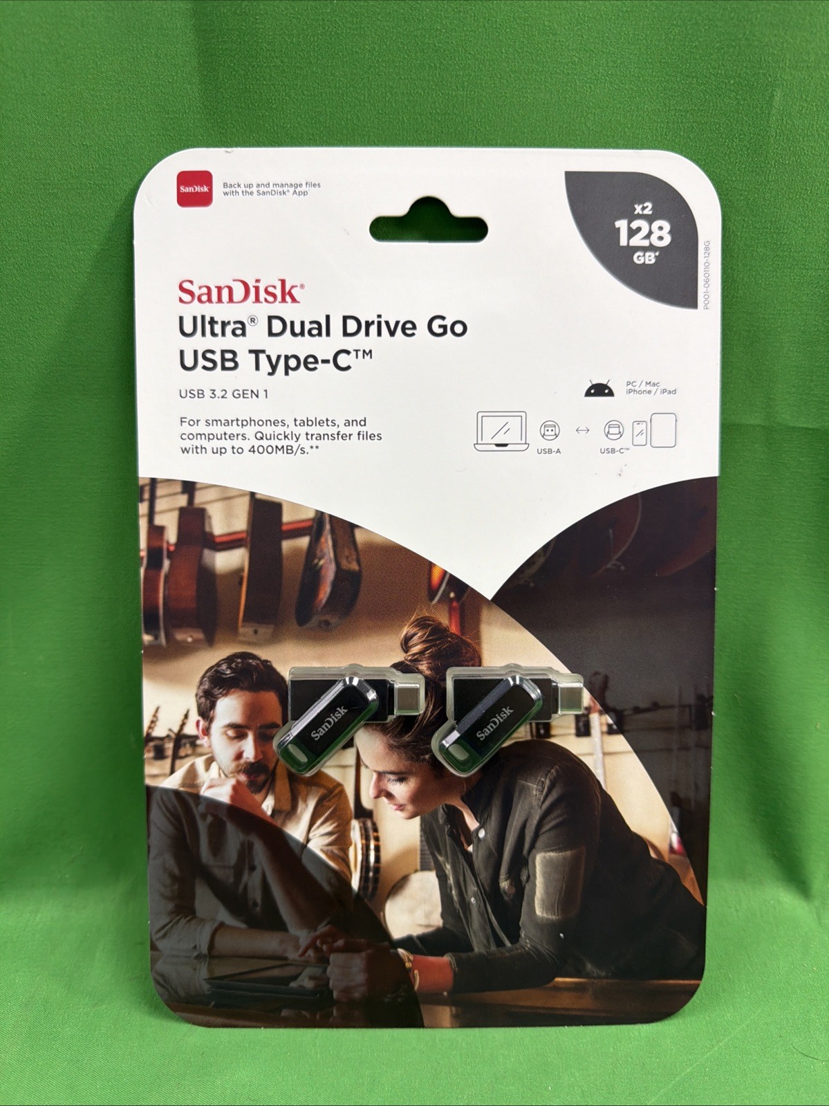 SanDisk SDDDC3-128G-AS162 Ultra Dual Drive Go USB Type-C 128GB 2 Pack USB 3.2(b7