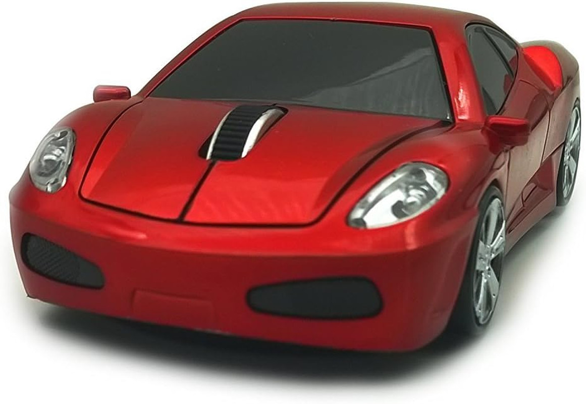 Wireless Car Mouse,  2.4Ghz Optical Gaming Mouse Cool Sport Car Wireless Mouse,