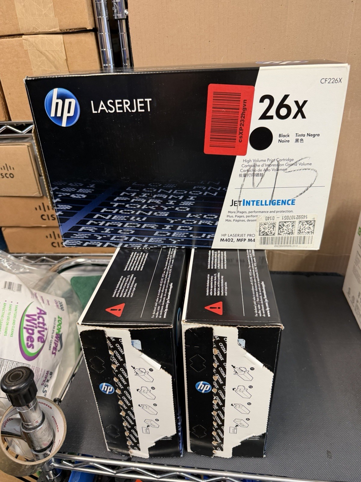 3x Genuine HP 26X CF226X Black Toner LaserJet Pro M402 M426 Used OEM