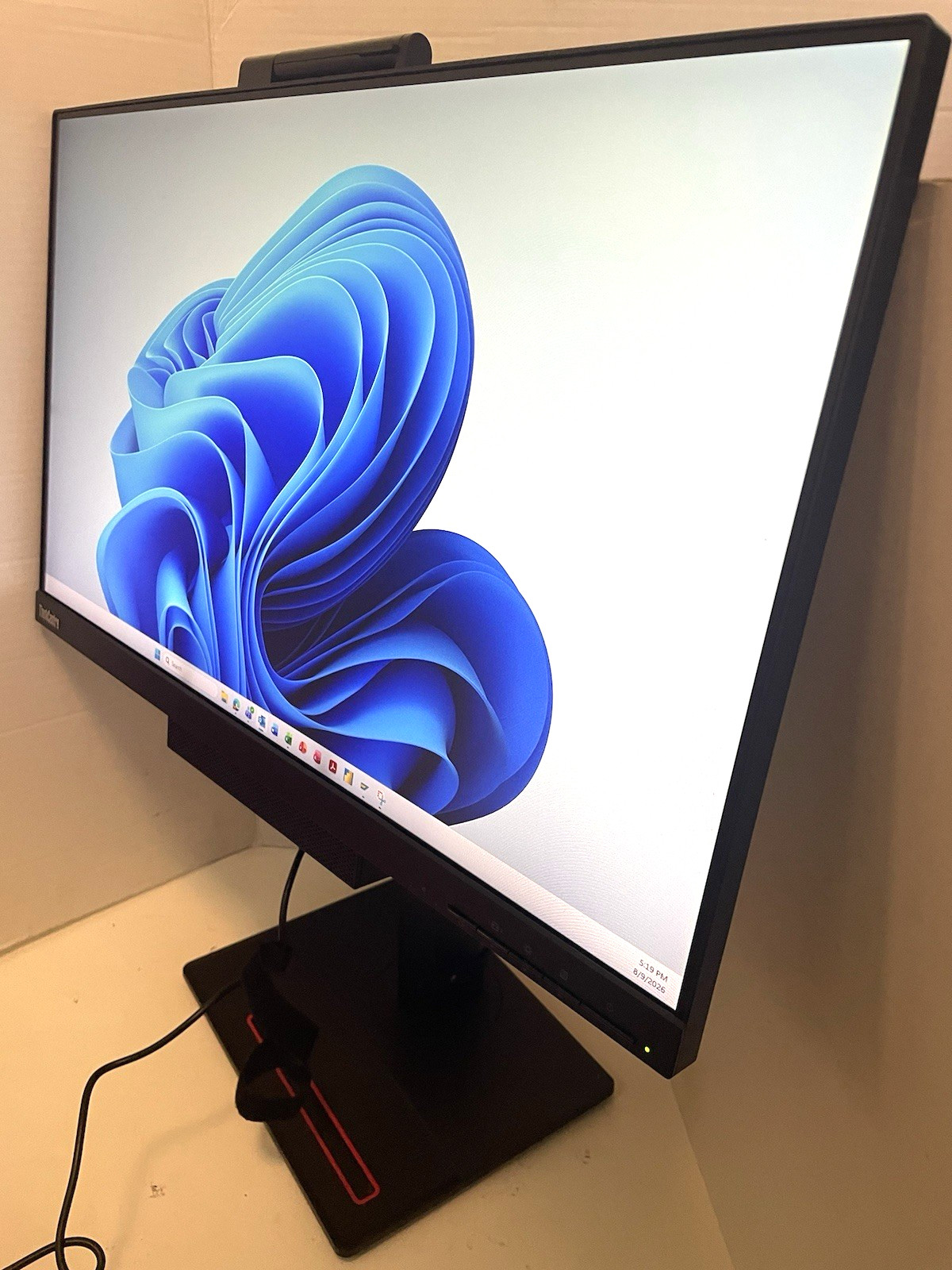 Lenovo ThinkCentre TIO24Gen3 23.8" IPS LED Monitor with Stand and Power Adapter