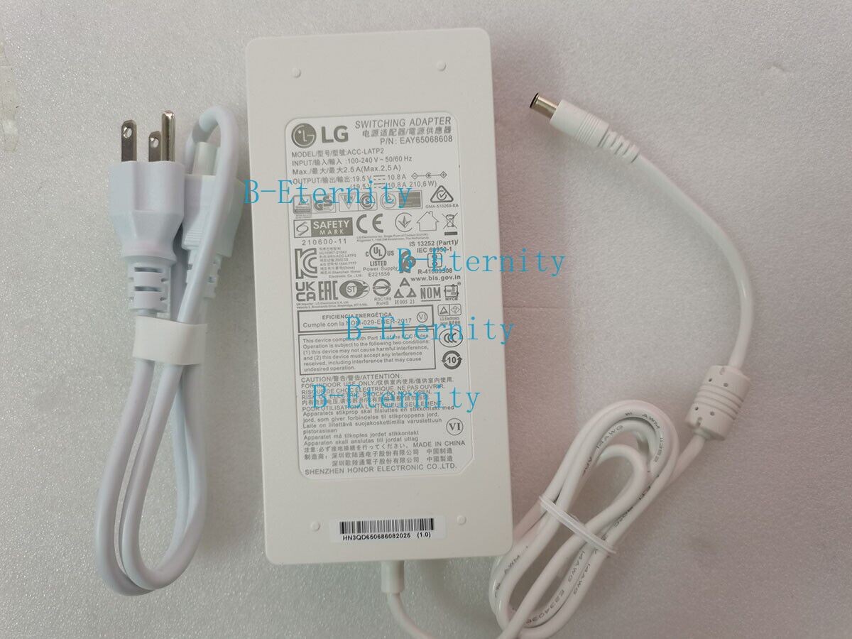 19.5V 10.8A 210W ACC-LATP2 for LG 34UC99-W LED Monitor EAY65068608 OEM Charger