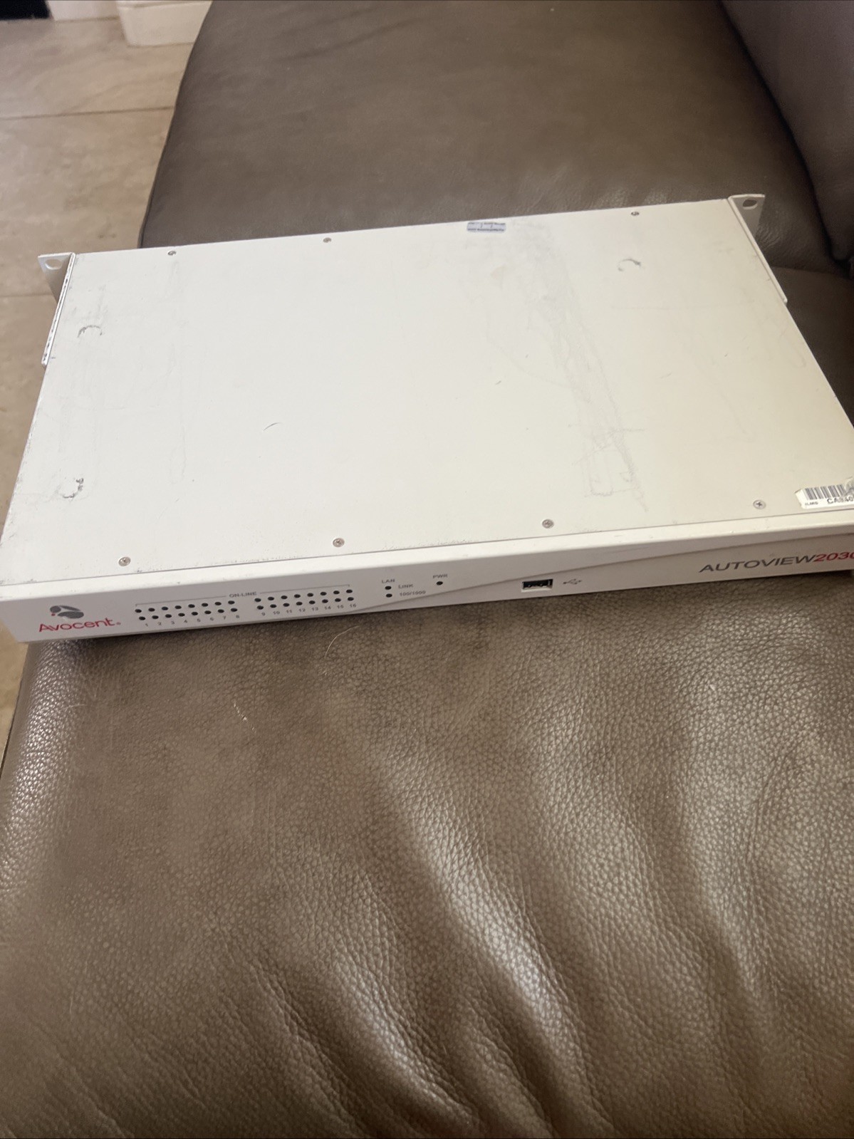 Used Avocent AV2030 AutoView 2030 16-Ports Desktop KVM Switch Module