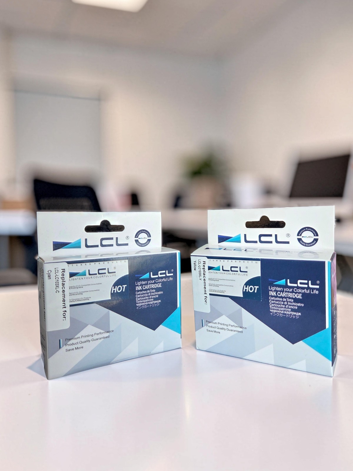 LCL Compatible Ink Cartridges Replacement for Brother LC103XL - Cyan & Yellow