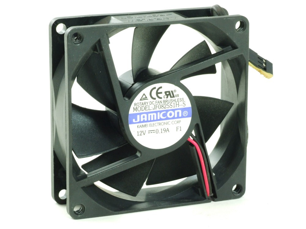 Jamicon JF0825S1H--S 80X80X25Mm PC Cooling Fan Computer Lüfter 12V 0.19A 2.28W