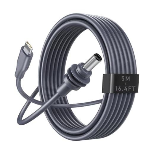 Starlink Mini Cable - USB C to DC Power Cable 16AWG USB Type-C 16.5FT/5M