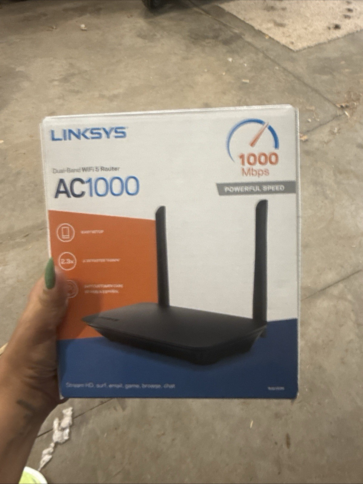 Linksys AC1000 Dual-Band WiFi 5 Router 1000 Mbps 4-Port E5350 Black