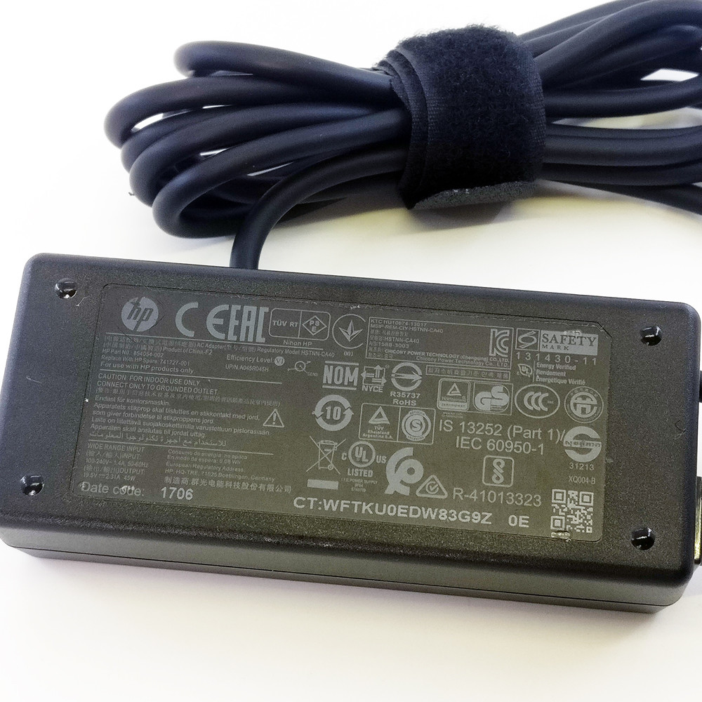 1pc Genuine HP 19.5V 2.31A 45W Blue Tip 4.5x3.0mm AC/DC Power Charger Adapter