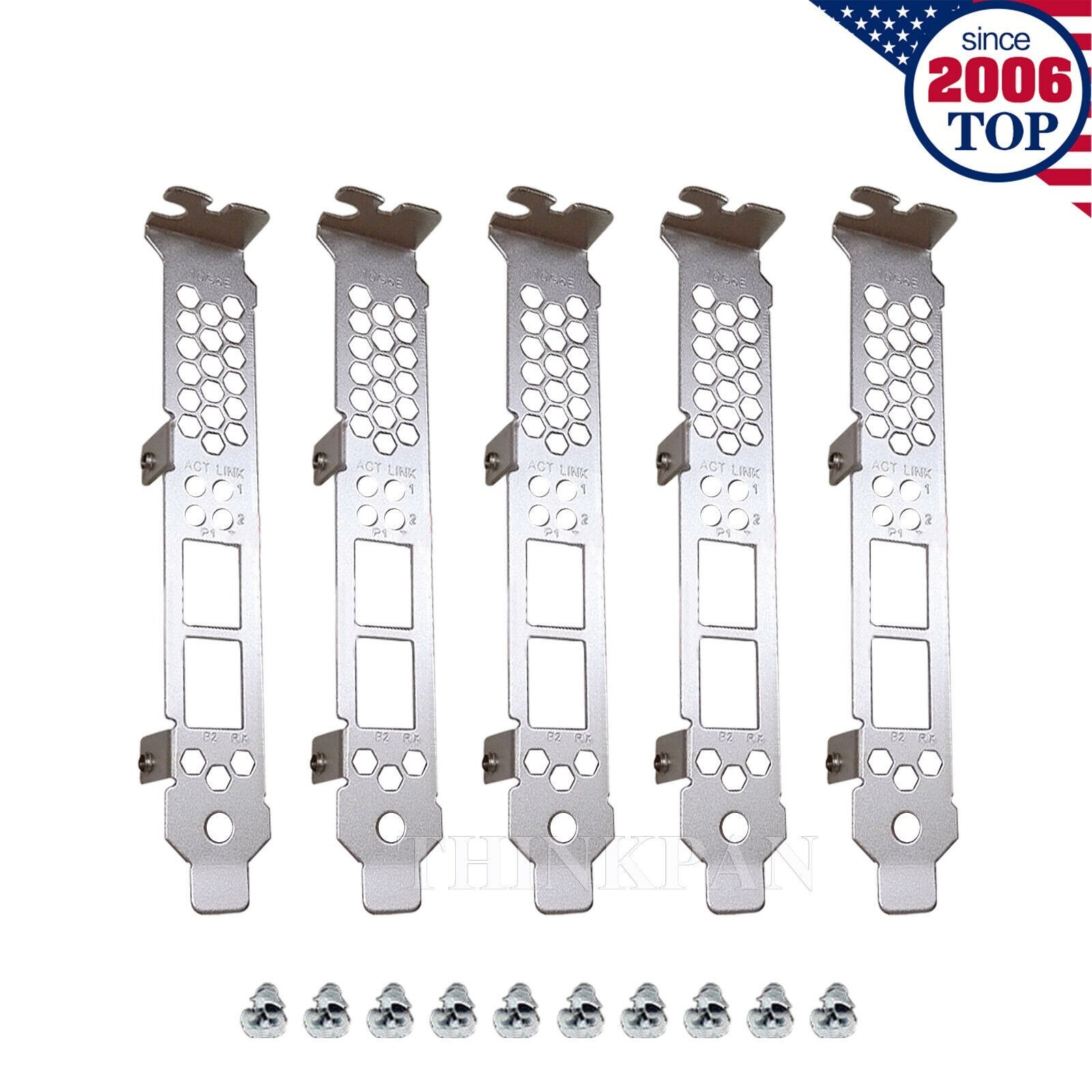 Lot of 5 Full Height Long Bracket For QLE8242 QLE8262 QLE3242 NC523SFP