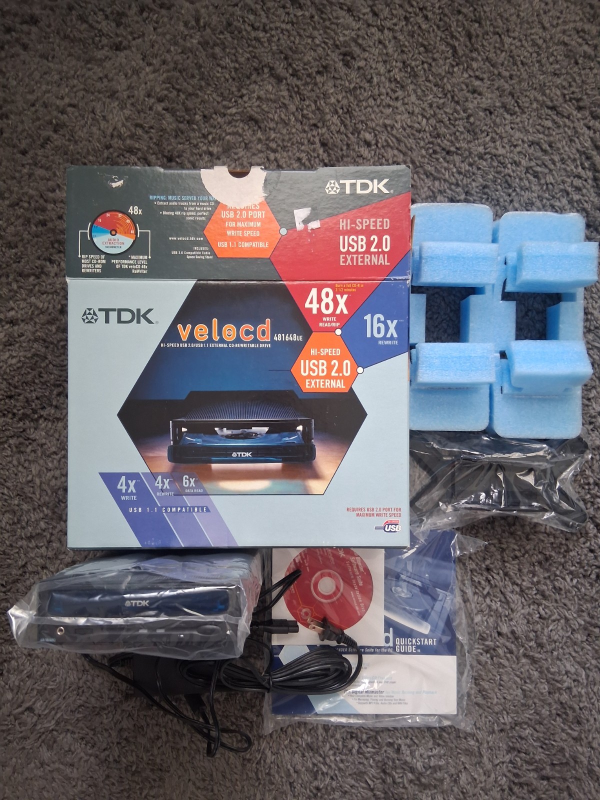 TDK veloCD 481648UE CD BURNER