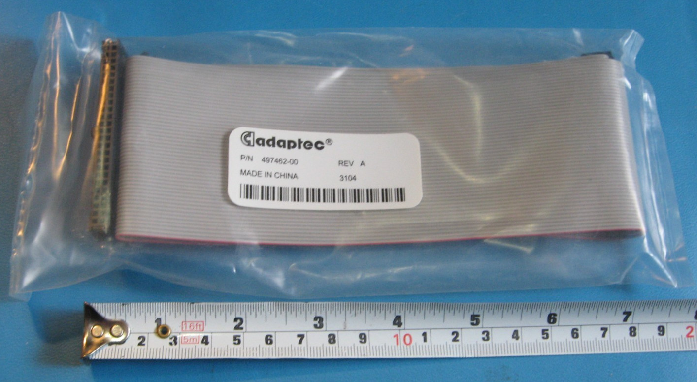 Adaptec 497460-00 Rev A SCSI Internal Ribbon Cable 28" - NOS Qty 1