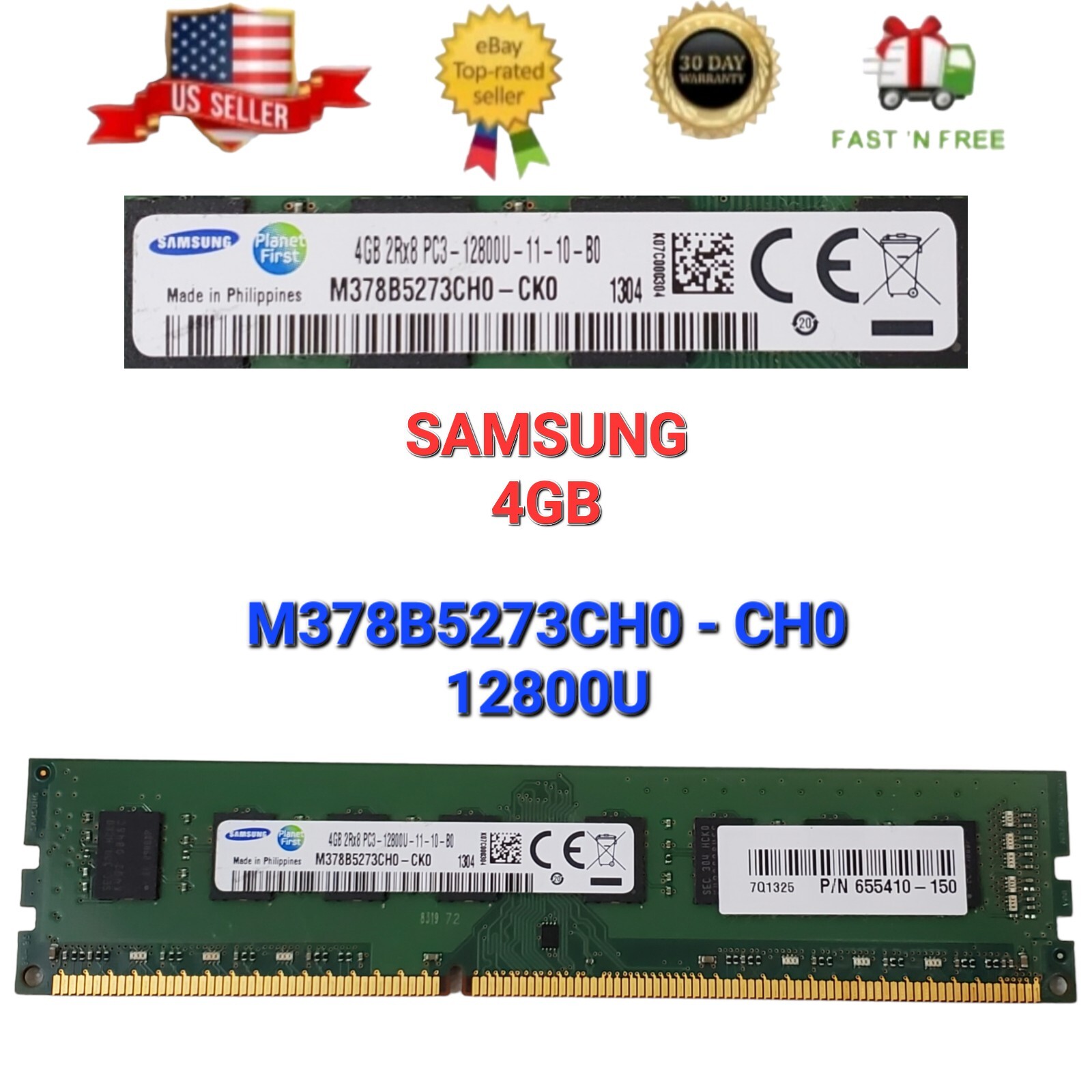 M378B5273CH0-CK0 Samsung 4GB (1X4GB) 12800