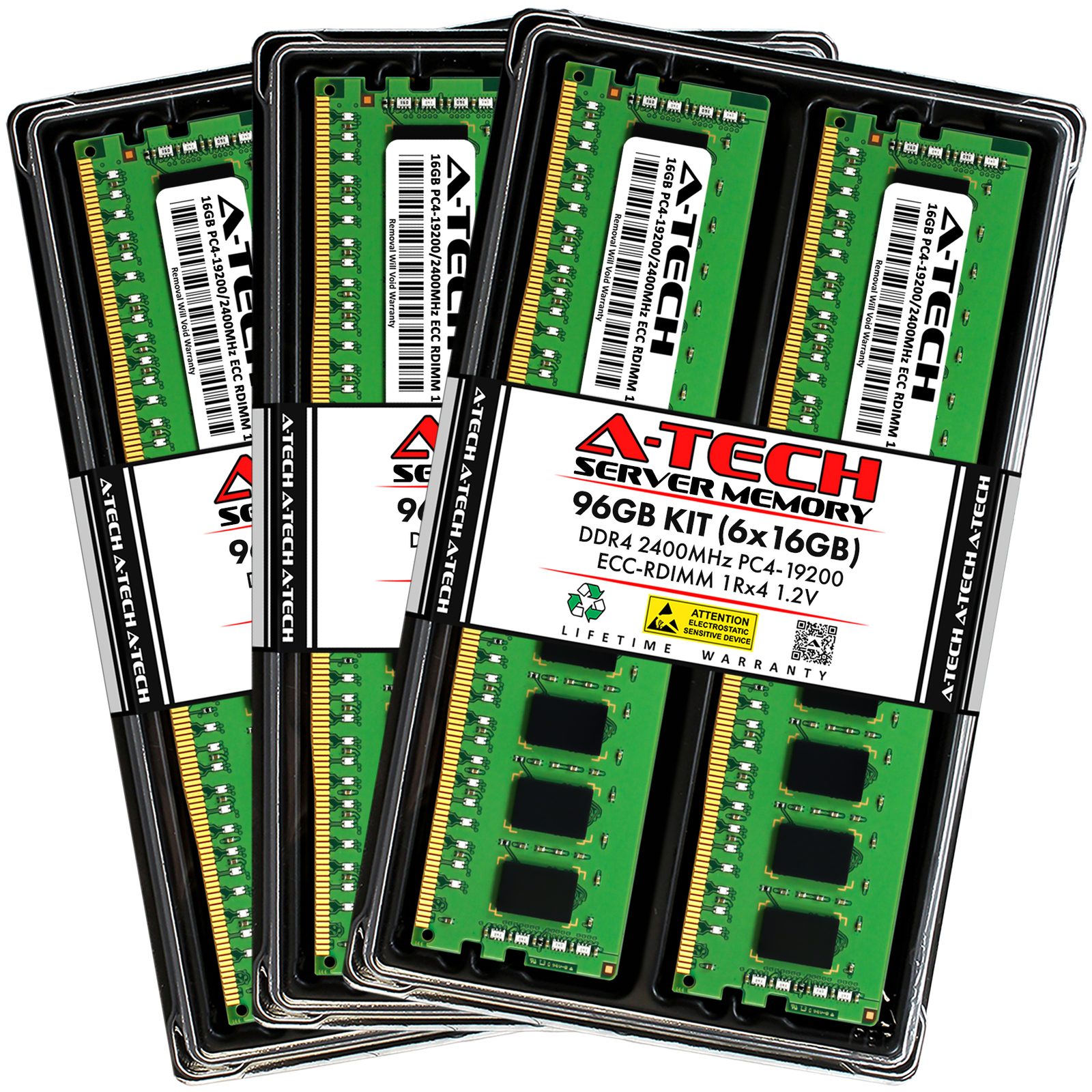 96GB 6x 16GB PC4-2400 RDIMM ASUS Z10PP-D24 Memory RAM