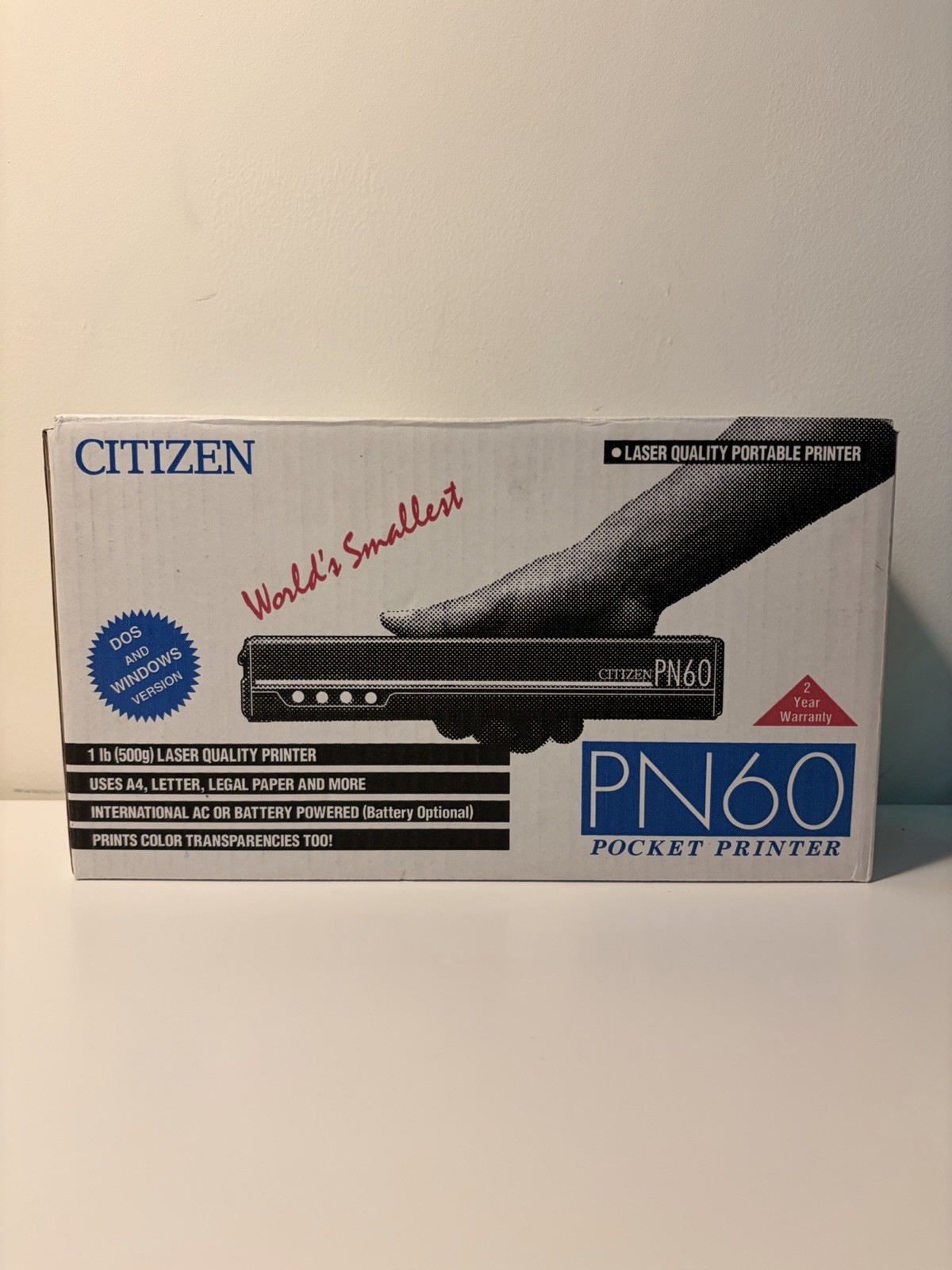 New Open Box CITIZEN PN60 Pocket Printer World’s Smallest Printer