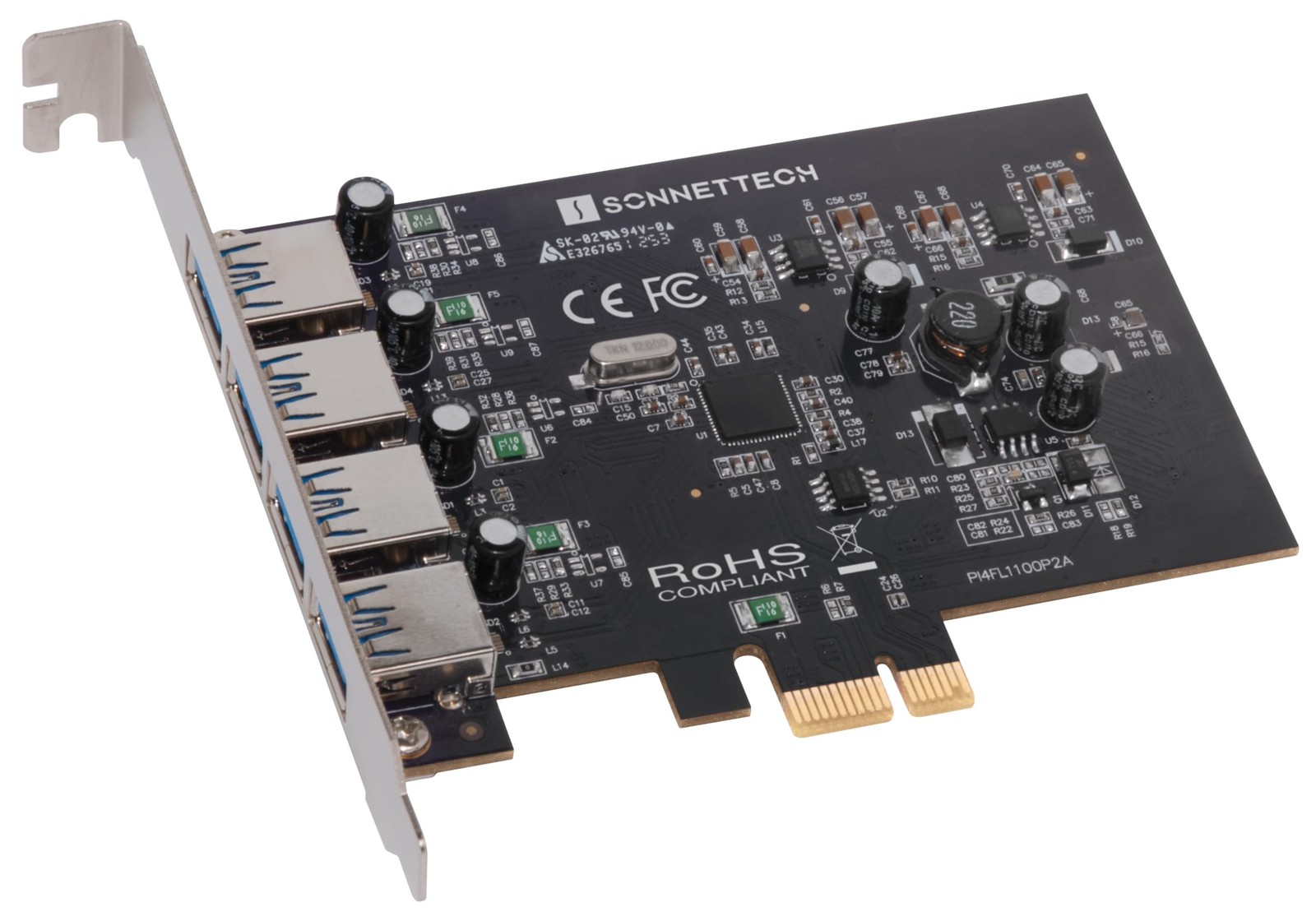 Sonnet Allegro USB-A 4-Port USB 3.2 Gen 1 PCIe Card Mac Windows Linux 5Gbps