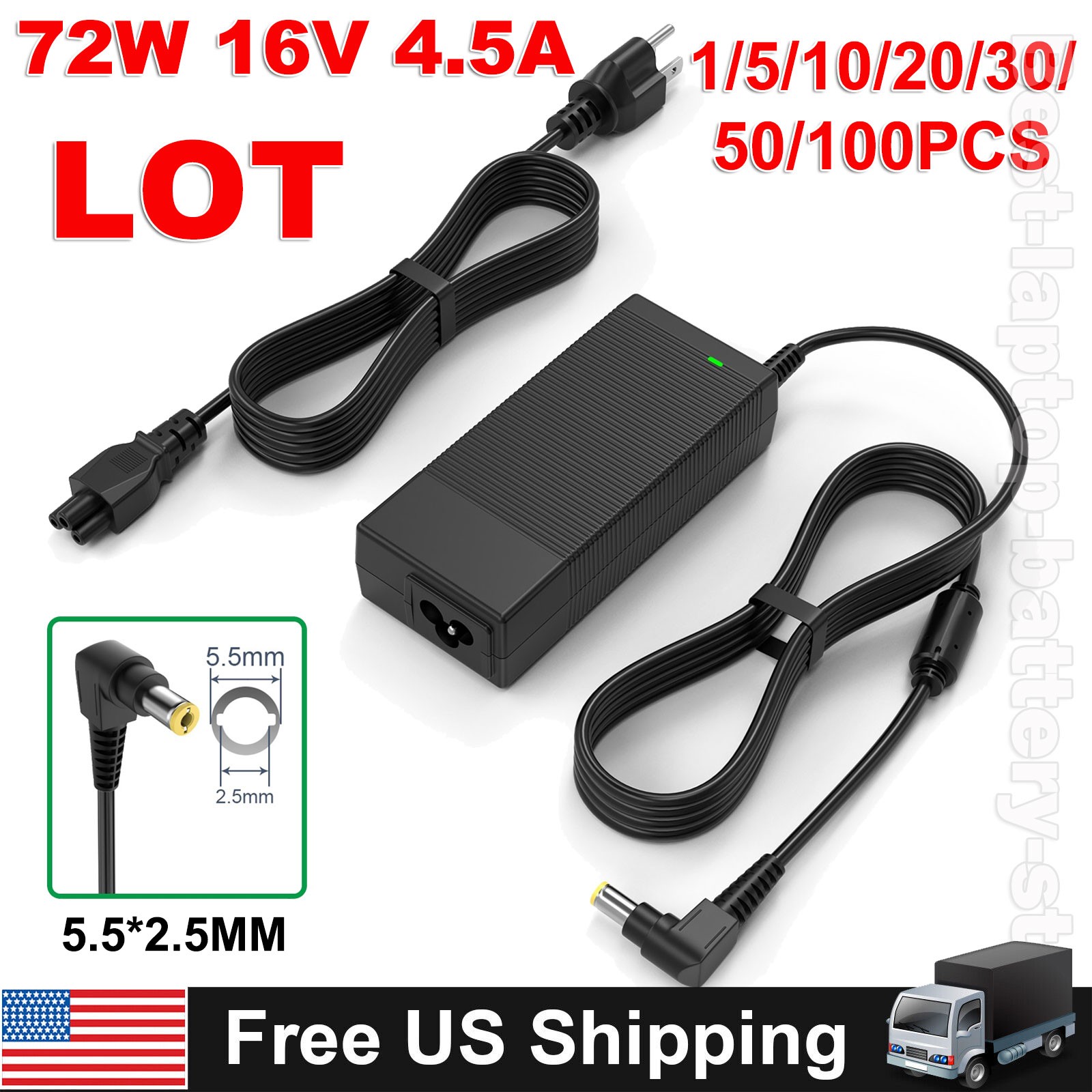 LOT OF 72W Adapter Power Charger for Panasonic Toughbook CF-31 CF-33 CF-54 FZ-55