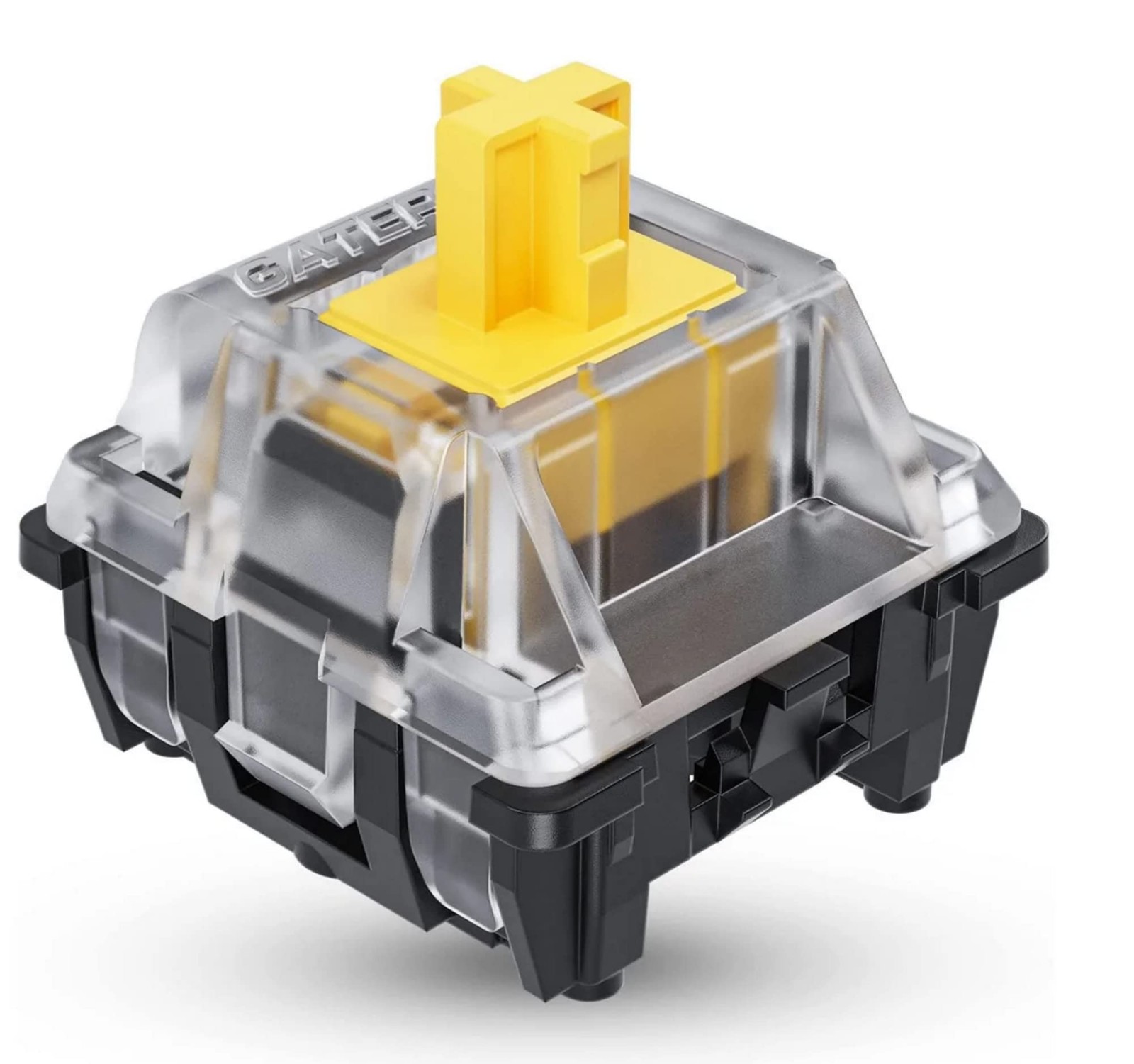 65 PCS Gateron KS15 Optical Yellow Key Switches RGB Mechanical Plate Mounted