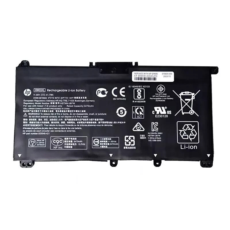 Genuine OEM HW03XL Battery For HP Pavilion 15-EG, 15-EH, 15T-EG, 15Z-EH Series