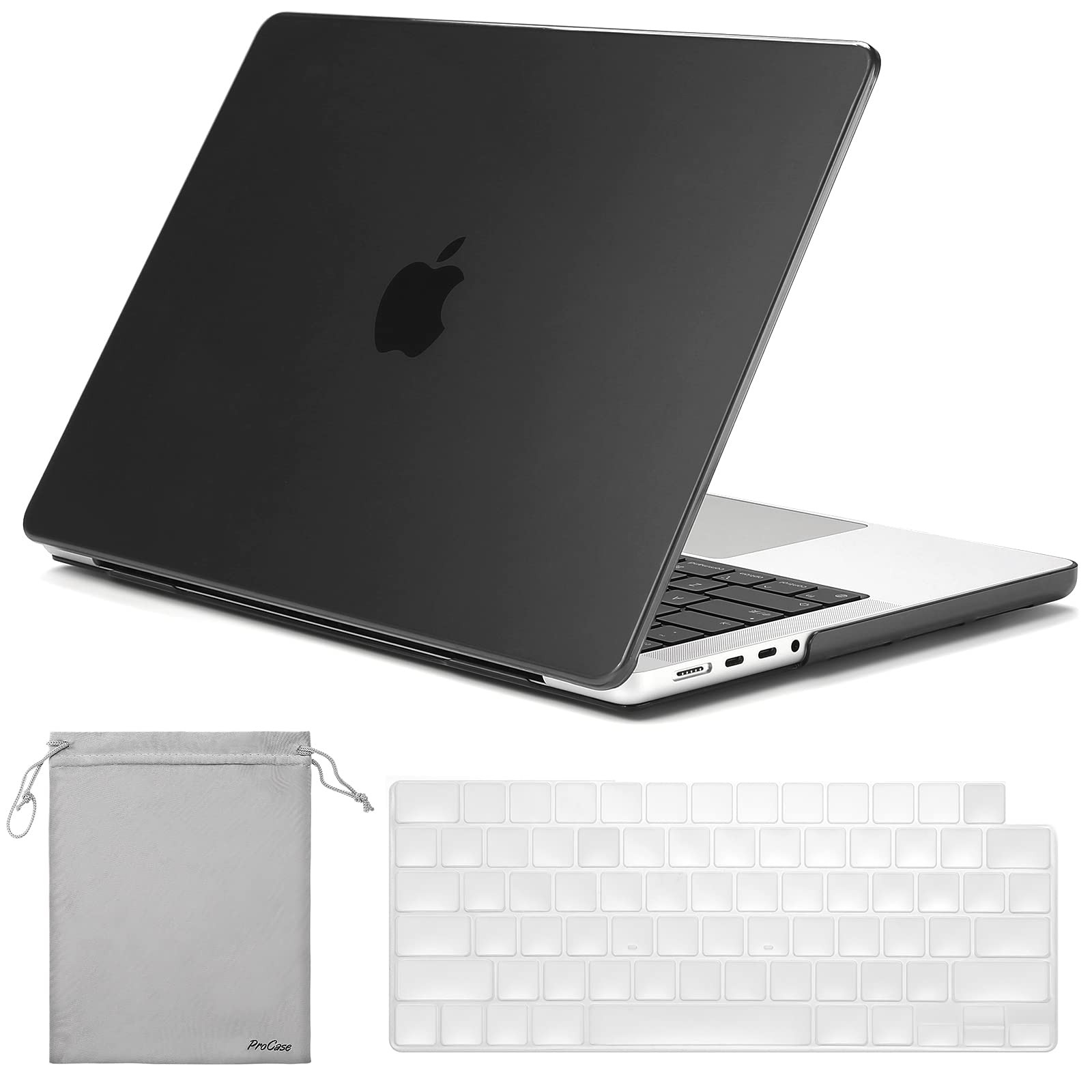 ProCase for MacBook Pro 14.2 Inch 2026 M5 / macbook pro 14 inch 2021, Black
