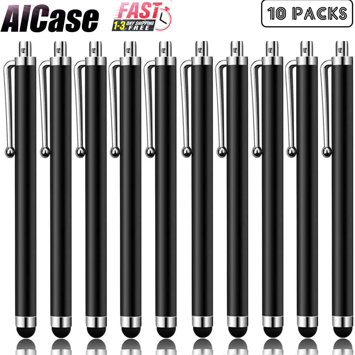 10pcs Metal Universal Touch Screen Pen Stylus For Cell Phone iPhone iPad Tablet