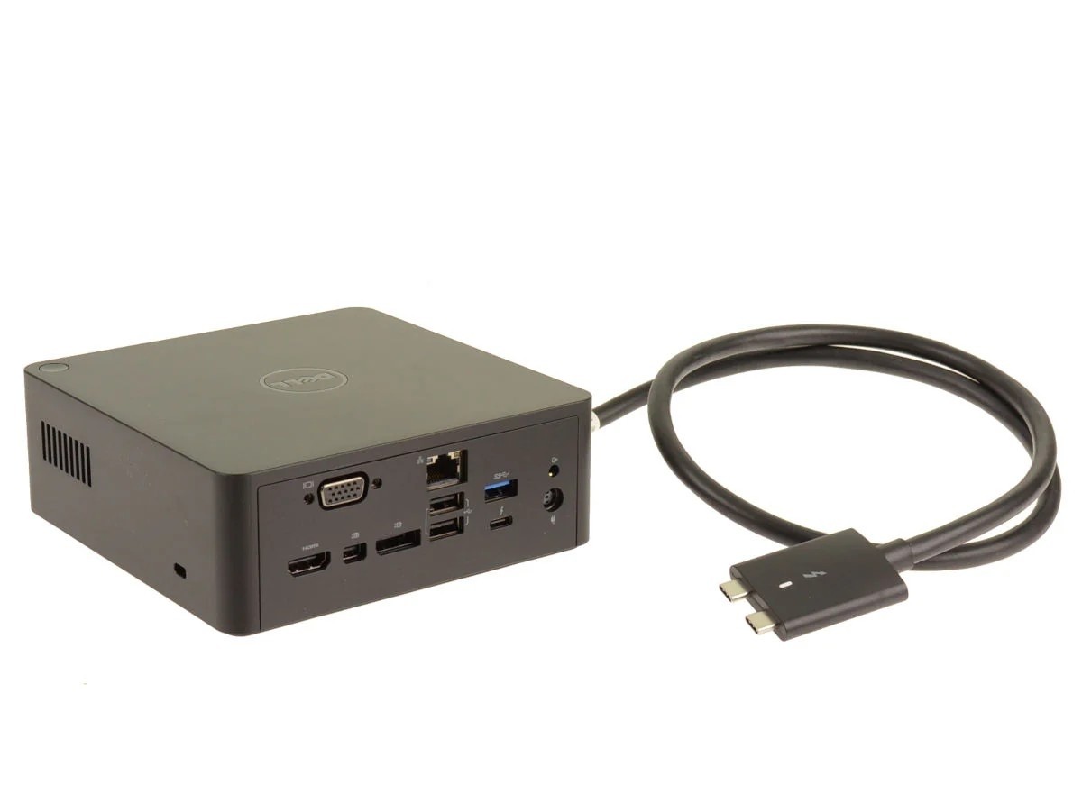 NEW Dell 8D7HX 2RRTM TB18DC Dual USB-C Thunderbolt 3 Precision Docking Station