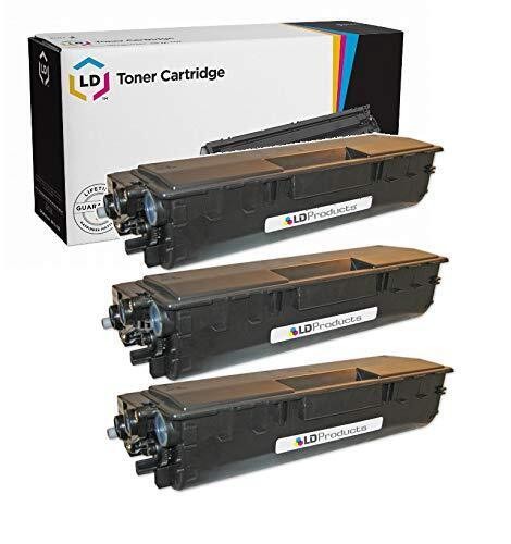 LD Set of 3 Black Laser Toner Cartridges Compatible with Brother TN460