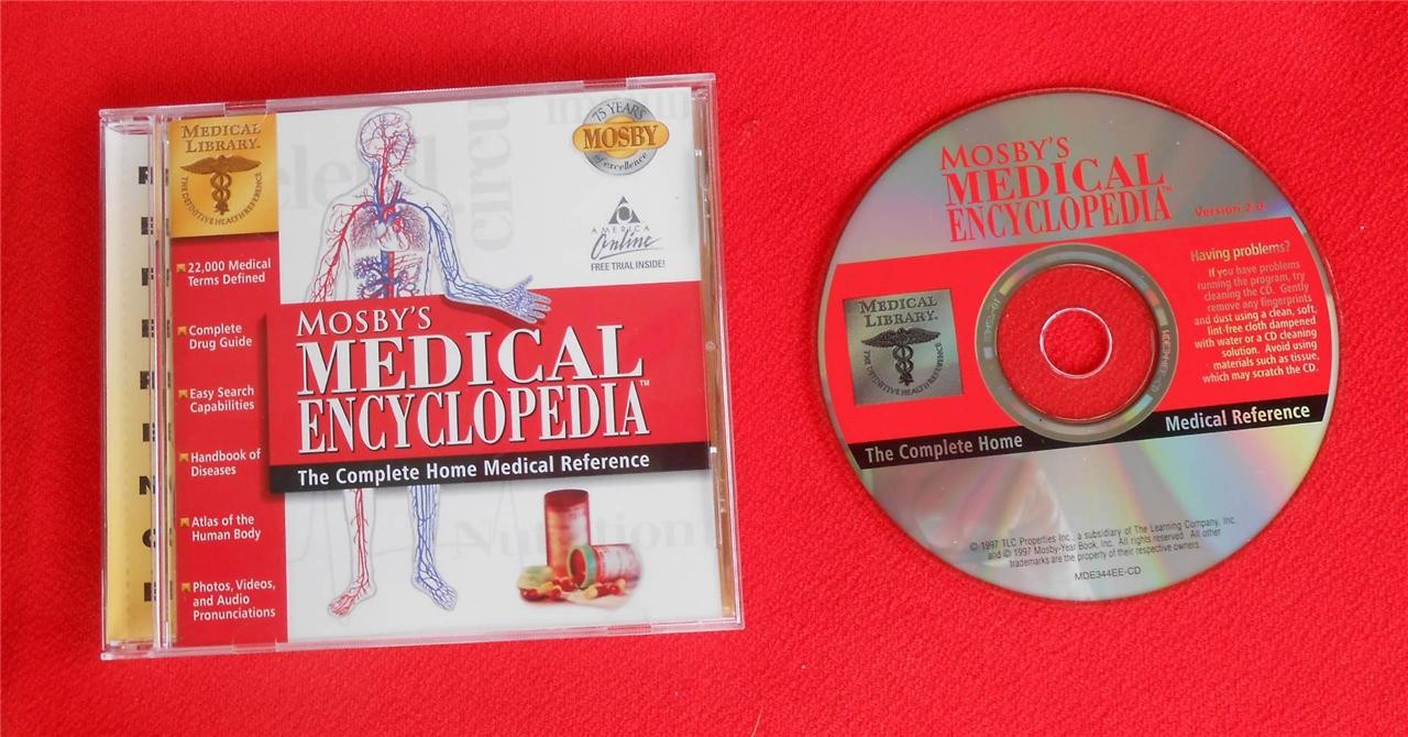 MOSBY'S MEDICAL ENCYCLOPEDIA ~ Version 2.0 ~ CD Disk ~ for Windows 95 or 3.1
