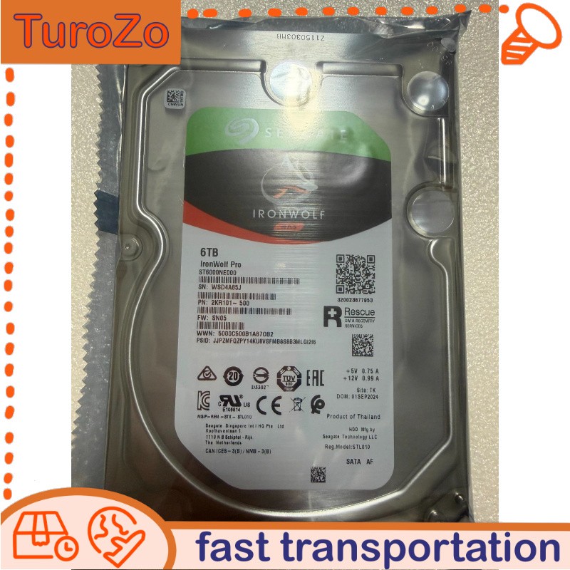 ST6000NE000 New Seagate IronWolf Pro 6TB Hard Drive 3.5" Internal SATA 7200rpm