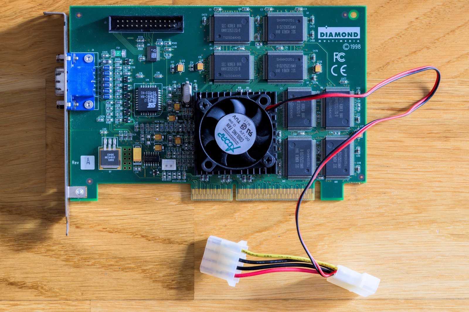 Diamond Monster Fusion 3dfx Voodoo Banshee | AGP VGA Card | 16MB RAM - Working