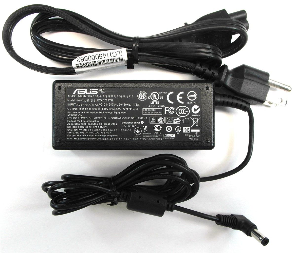 Genuine Asus Laptop Charger AC Adapter Power Supply EXA0703YH 19V 3.42A 65W