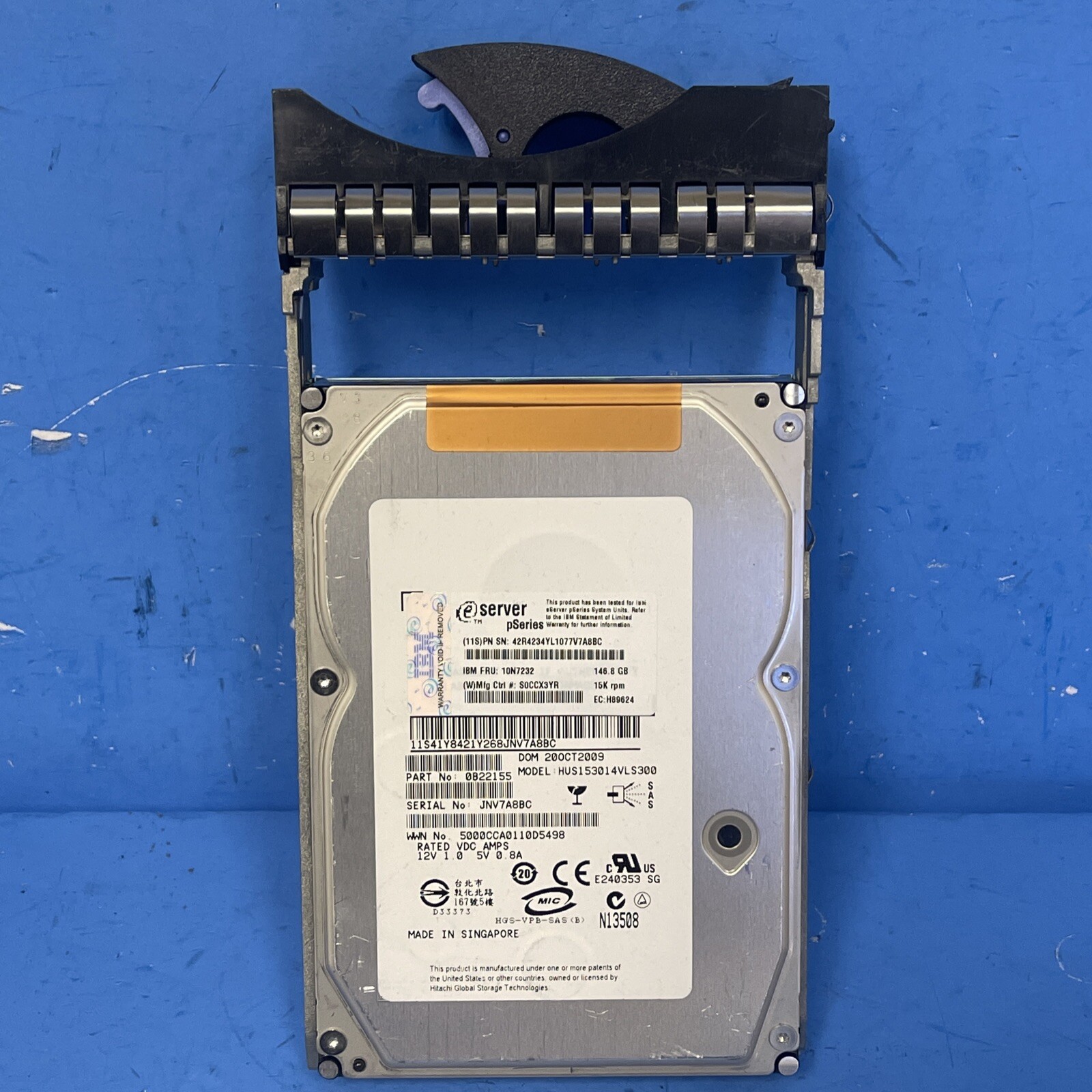 "LOT OF 2 "  Dell 146GB Internal 15000RPM 3.5" (HUS153014VLS300) HDD