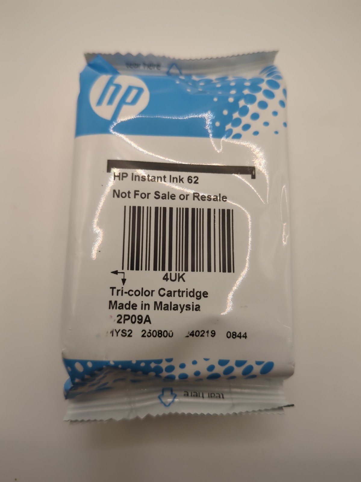 HP 62 Instant Ink Tri Color Original Ink Cartridge - Sealed and Brand New