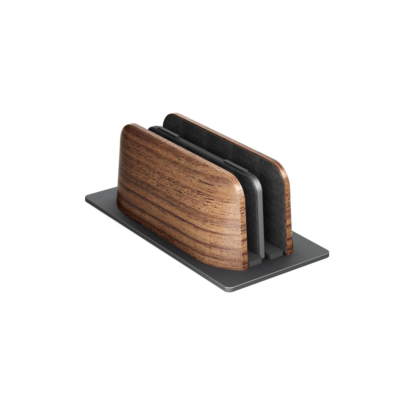 Double fixed bracket portable vertical Laptop Holder stand
