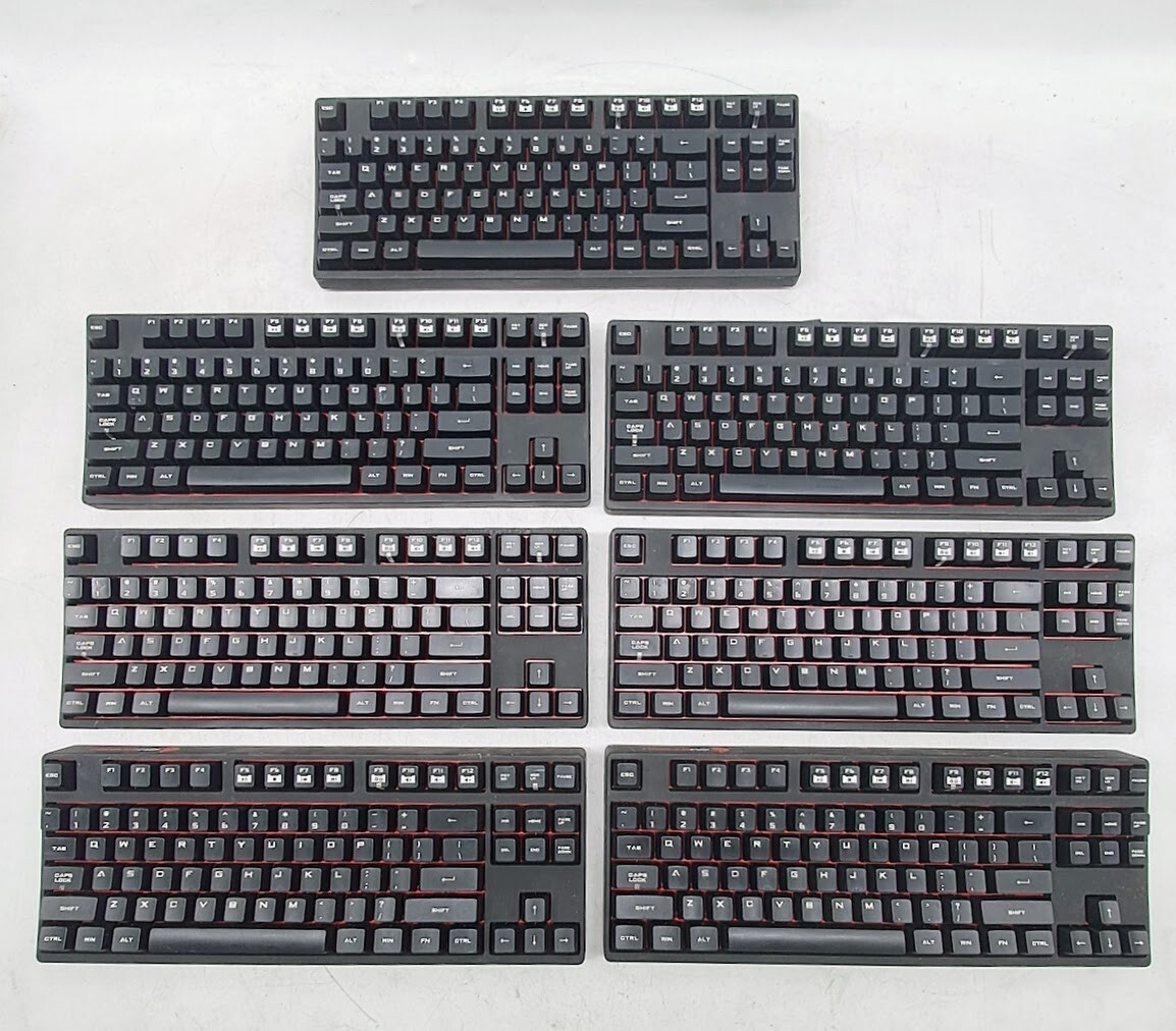 LOT OF 7 Quick Fire Rapid CM Storm Gaming Keyboard SGK-4000-GKCR1-US TESTED