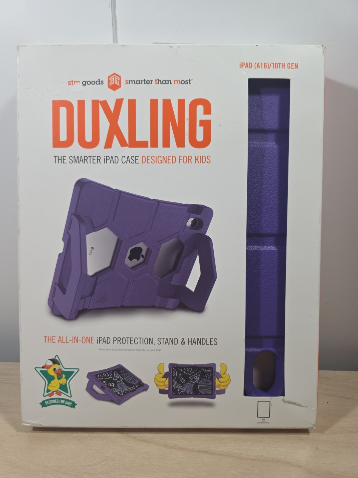 STM Duxling Purple Protective Case w/ Stand for iPad A16, iPad 10 NEW open box