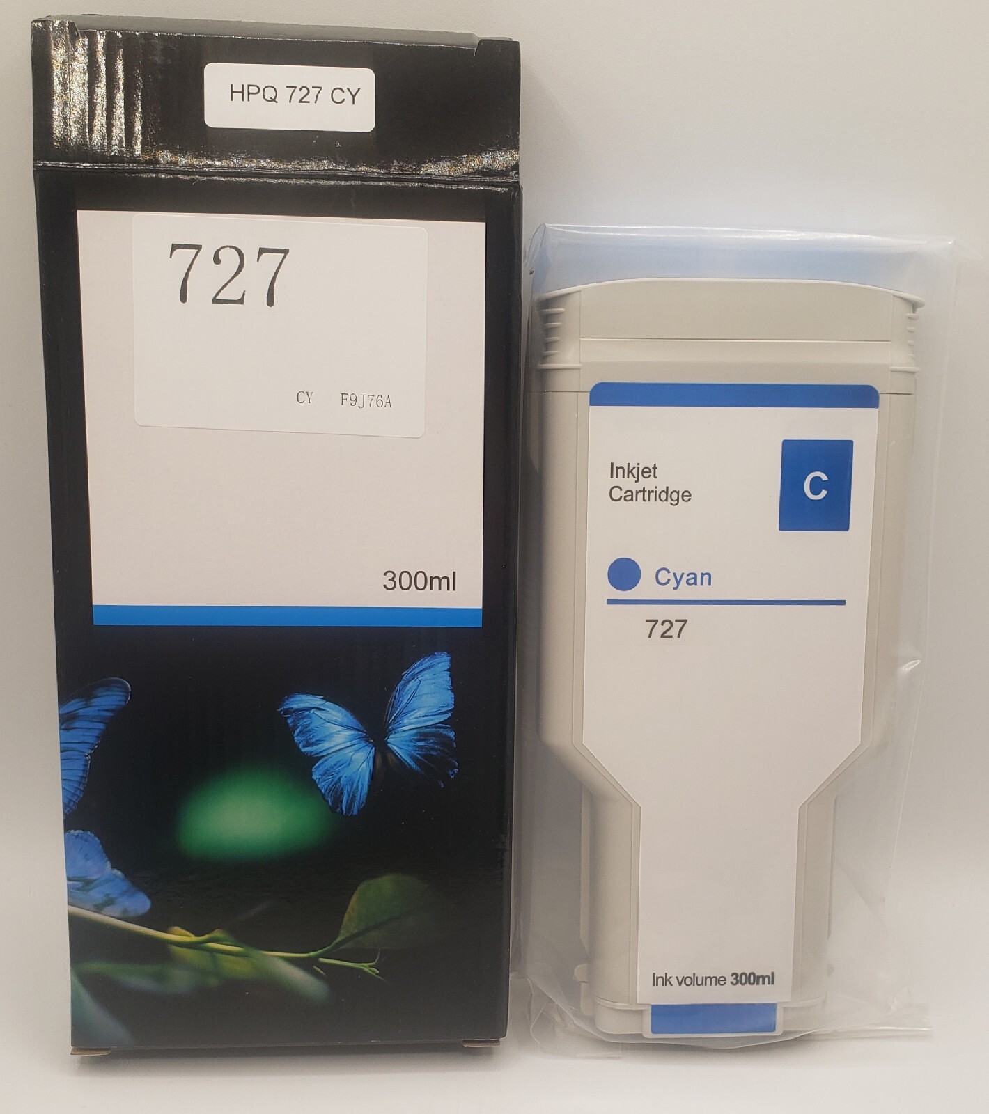 HP 727 Genuine Cyan Ink F9J76A - 300ml