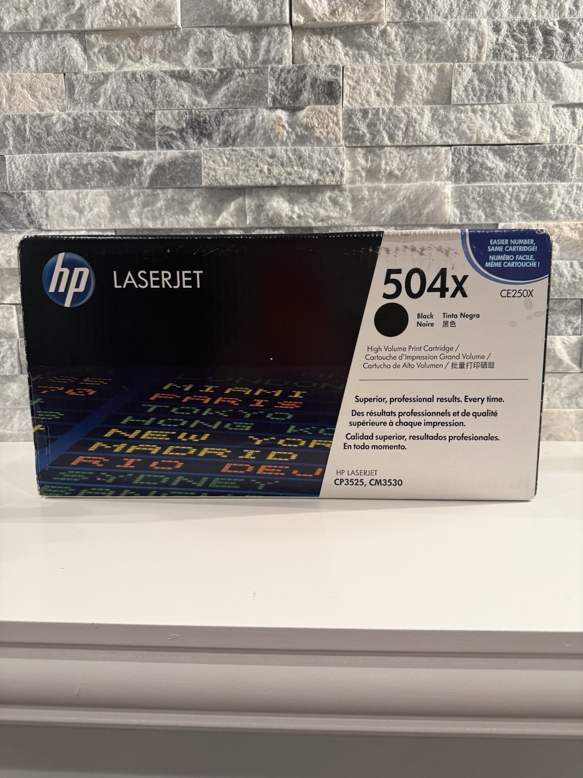 Genuine HP 504X CE250X Black High Yield LaserJet Toner Cartridge New Sealed